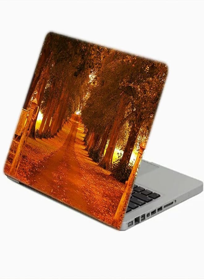 TAT Stains Liquid Texture Printed Laptop Sticker Multicolour-15.6 inch-4689